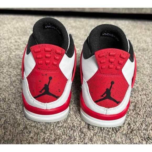 Nike Air Jordan 4 Red Cement Size 5.5 Youth (Size 7 Youth) - Picture 4 of 7